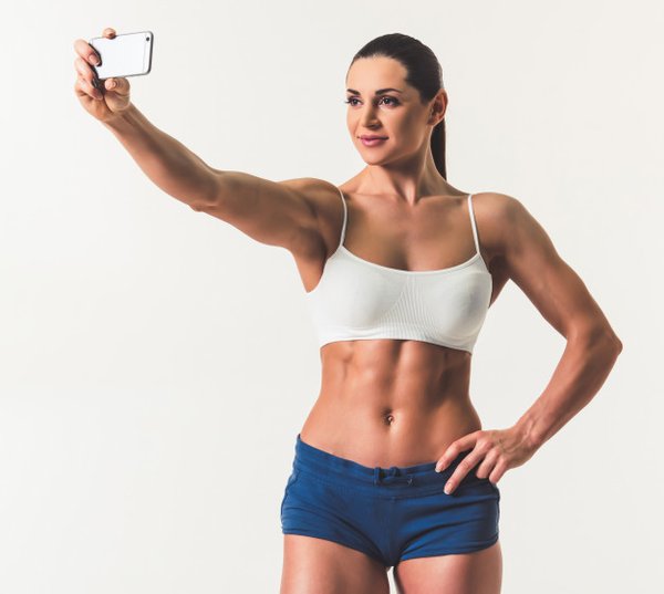 selfie salle de sport fitness