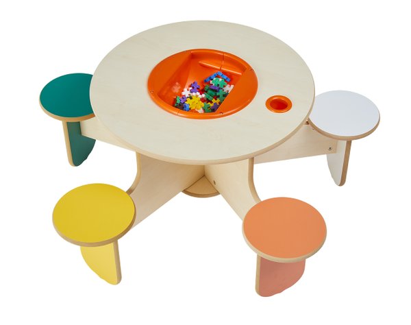 Table de jeux avec rangement pento colors
