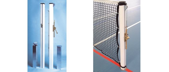Poteaux de tennis ronds ou carrés à sceller